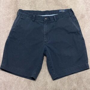 Polo Ralph Lauren Men’s Navy Chino Shorts Classic Fit Size 36 Cotton Casual